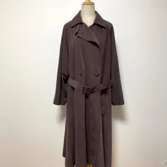 BASILE28 バジーレベントット ダークブラウン ロングコート 38