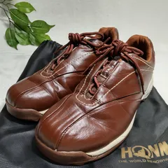【良品】HONMA/ホンマゴルフ/ゴルフシューズ/焦げ茶色/ダークブラウン/25.0cm