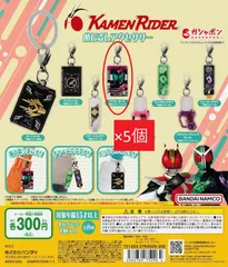 P40-20251029-01 仮面 ライダーシリーズ めじるしアクセサリー [ライダーカード 5個セット] ガチャガチャ カプセルト