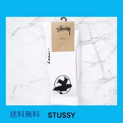 【STUSSY】 SURFMAN CREW SOCKS shiro　ホワイト