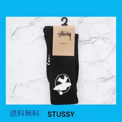 【STUSSY】 SURFMAN CREW SOCKS 黒　ブラック