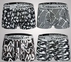 ボクサーパンツ メンズ 3XL 下着 4枚セット 前閉じ ボクサーブリーフ ローライズ 通気 吸水速乾 R10266