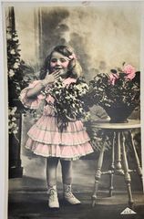 少女 70 フランス ヴィンテージ ポストカード アンティーク - メルカリ