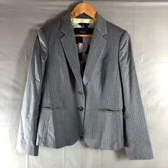 ポールスミス Paul Smith ジャケット シルク混 ストライプ ロゴボタン グレー 42サイズ 969193のサムネイル