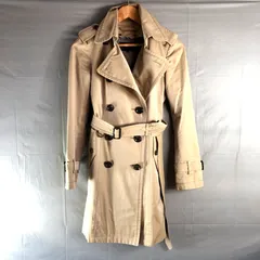 バーバリーブラックレーベル BURBERRY BLACK LABEL トレンチコート 裏地付き ベルト付き ベージュ 40サイズ 976794のサムネイル