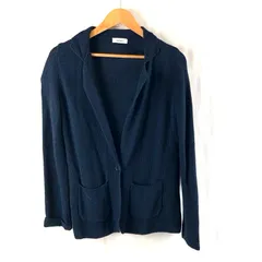 マックスアンドコー MAX&CO ジャケット 長袖 シングルボタン サイドポケット 紺 Sサイズ 977660のサムネイル