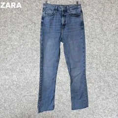 ZARA 裾フリンジ デニムパンツ Sサイズ
