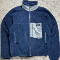 レア USA製 Patagonia レトロX フリースジャケット クラシック パタゴニア Sサイズ ネイビー ボアジャケット