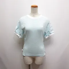 アディダスオリジナルス adidas originals 半袖 Tシャツ カットソー S ライトブルー サイドレースアップ 正規品