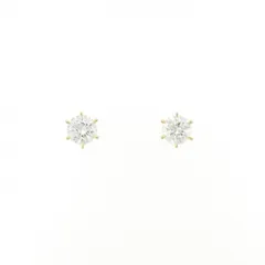 【新品】K18YG ダイヤモンド ピアス 0.306CT 0.304CT G SI1 VG
