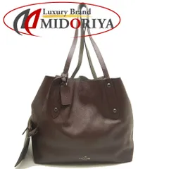 COACH コーチ リバーシブルトート 59503 トートバッグ レザー パープル グレー レディース /253146【中古】