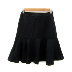 【タグ付き新品未使用】M-premierBLACK♡ボイルストレッチ切替スカート STYLE DELI スカート 「LUXE」ストレッチタフタ立体タックス