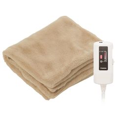 ユアサス 電気ブランケット 110×70cm フェイクファー 電気ひざ掛け YCB-PFB40E(C) 洗える 丸洗い (フェミモカ) 0