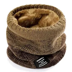 [PAZOFA] ネックウォーマー メンズ レディース ネックガード 首巻き 裏起毛 ふわふわ 冬用 スキー キャンプ おしゃれ グラデーションカラー 男女兼用 24色 light coffee 1