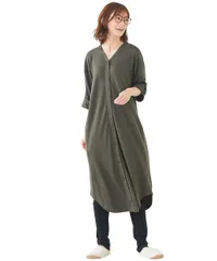 [ニッセン] マタニティルームウェア・パジャマ 【産前・産後 授乳服】 275日パジャマ 前開きマタニティルームウエア（ワンピース＋レギンス）