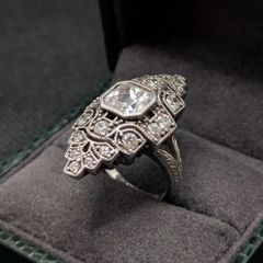 23.5㎝☆マイセン ピアスエッジ 美品 昆虫フワラーローズ 透かし