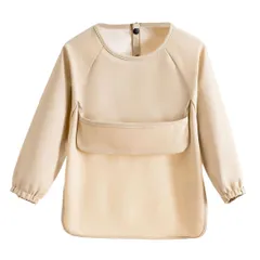 新品 [GoUseGo] お食事エプロン 長袖 ベビー 食事用エプロン 男の子 女の子 袖付き 離乳食エプロン 防水 食事スタイ 洗える 赤ちゃん エプロン 幼児 1歳 2歳 3歳 4歳 5歳 6歳 スモック 子供 保育園 幼稚園