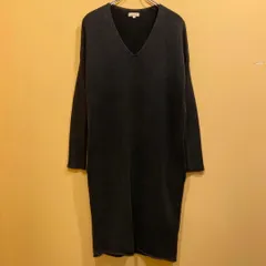 DEMYLEE デミリー ニットワンピース ユーズド加工 ブラック XS