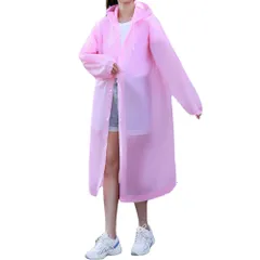 新品 [DEVENTORZ] レインコート 自転車 使い捨てではないレインコート リュック対応 レインウェア 雨具 雨合羽 バイク レインポンチョ ひも付きフード ロング 男女兼用 防水 防風 梅雨対策 通勤通学 キャンプ 登山 ハイキング 軽量 母の日 ギフ