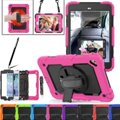 新品 360°回転キックスタンド 手持ちバンド ペン収納付き カバー ショルダー 耐衝撃 落下防止 第5/4世代対応 三層構造 7.9インチ 防塵 ショルダーケース 防滴 ミニ5/4 頑丈 iPad 子供 iPad 現場用 ケース iPad mini5/min
