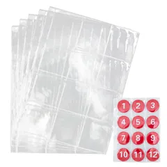 新品 5枚 (追加版) リフィル 大容量 直径57mm 収納ファイル透明度 缶バッジ専用 缶バッチカバー A4サイズ ファイル Goreson リフィル 直径57ｍｍサイズも対応耐久性