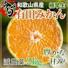 ◇有田みかん 極早生 ゆら早生2㎏ ミカン 減農薬 産地直送 高糖度2210