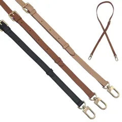 新品 [SOWAKA] ショルダーバッグ ベルト バッグ 鞄 付け替え ショルダー ストラップ ＰＵレザー レザー 革ひも 幅1.2㎝ / 1.5㎝ / 1.8㎝ (ブラック1.2ｃｍ金具シルバー)