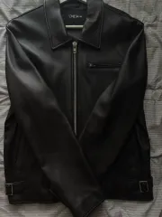 DoffJason ブラックレザージャケット L L DOFFJASON(ドフジェーソン) レザージャケット(メンズ) - 海外