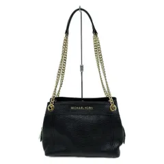 MICHAEL KORS(マイケルコース) ショルダーバッグ美品  - 黒 チェーンショルダー レザー