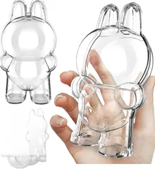 新品 LABUBU に適合する ケース 透明 クリアカバー ラブブ ケース 透明 立ち姿＆お座り姿対応 便利に携帯 収納＆保護用 薄型軽量 アクリルディスプレイケース 落下 汚れ 紛失防止（立ち姿）