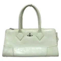 VivienneWestwood(ヴィヴィアンウエストウッド) ハンドバッグ - アイボリー×シルバー ミニバッグ/オーブ レザー