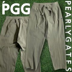 極美品 PGG パーリーゲイツ テーパードニットパンツ 高機能ポリ L