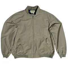 エルエルビーン ベージュ ハリントンジャケット ナイロンジャケット ヴィンテージ 80s 90s アウター メンズ 古着 長袖