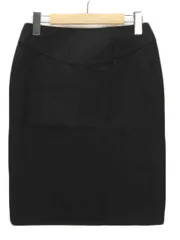 バナナリパブリック BANANA REPUBLIC スカート タイト ストレッチ 0 黒 ブラック