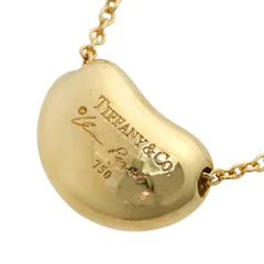 極美品 オールドティファニー ビーン スモール ネックレス k18 TIFFANY&Co. ティファニー ビーン ネックレス 18金 K18イエロー