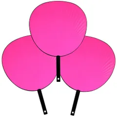 新品　材料 ピンク コンサートうちわ 応援うちわ ライブうちわ うちわ ファンサうちわ 蛍光ピンク 手作り 3本セット ジャンボうちわ ピンクうちわ