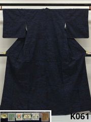 重要無形文化財✩逸品】本場結城紬 100亀甲 総柄 黒地に橙 - メルカリ