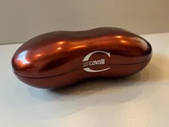 【店頭引き上げ品】JUST CAVALLI ジャスト カヴァリ サングラスケース 未使用品です。ハードケース　メガネケース　光沢　メタリック　おしゃれ ケース レッド　赤　めがね　眼鏡　メガネ