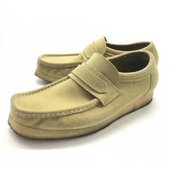 【倉吉店】 中古 Clarks | クラークス ローファー WALLABEE ワラビー 261725047070 ベージュ 25.5cm 【127】