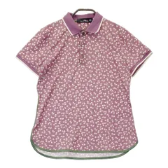 サイズ：S RLX ラルフローレン  バックロゴ 半袖ポロシャツ 総柄 パープル系 [240101541397] ゴルフウェア レディース ストスト