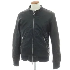 【中古】ジョルジオブラット GIORGIO BRATO パンチング ラムレザー ライダースジャケット ブラック【サイズ50】【メンズ】