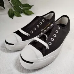 【良品】CONVERSE/コンバース/Jack Purcell/ジャック パーセル/スニーカー/黒/ブラック/白/ホワイト/23.0cm