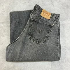 90s　USA製　リーバイス550　ブラックデニム　刻印513　古着　W36