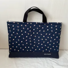 入園入学　ハンドメイド男の子　レッスンバッグ　通園バッグ　絵本袋　星柄