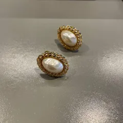 @ コスチューム ジュエリー アクセサリー イヤリング パール ゴールド 金 お呼ばれ　デート　オフィスカジュアル　食事会　可愛い