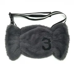 【美品】アディダス アームウォーマー グレー×黒 ファー 裏フリース  ゴルフウェア adidas