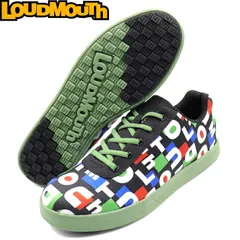Loudmouth ラウドマウス LM-GS0005 スパイクレス ゴルフシューズ Classic words×Green（417）クラシックワーズ×グリーン 【メンズ/レディース】のサムネイル