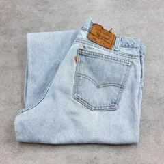 80~90s　USA製　リーバイス550　古着　アイスブルー　W33L30