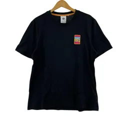 adidas  アディダス    バックプリント半袖Ｔシャツ size表記不明/ブラック