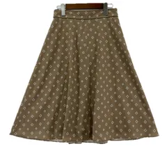 Reflect リフレクト 総柄 フレアスカート size9/ベージュ